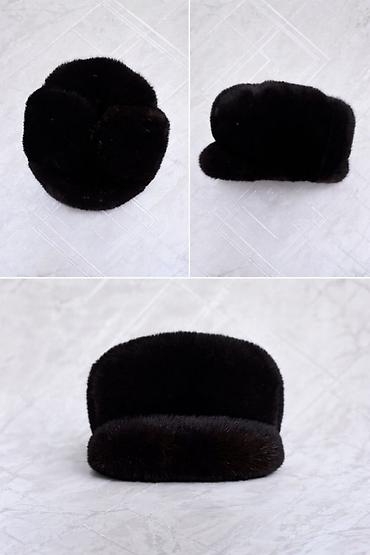 ушанка: Шапка, Ушанка, Норка, Зима, С козырьком — 1