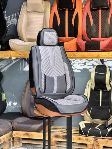 Чехлы и накидки на сиденья: Чехлы Тканевые, С подушкой, цвет - Черный, Новый, Бесплатная доставка, Платная доставка, Самовывоз — 3