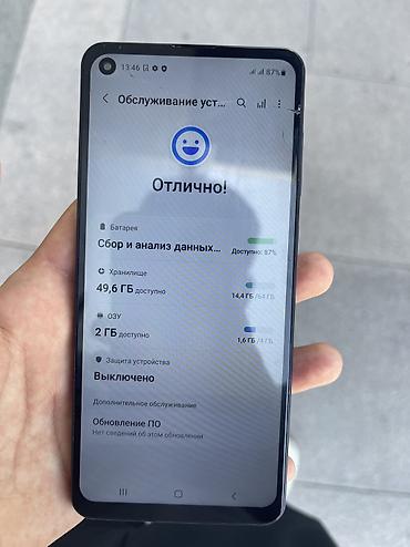 а21 s: Samsung Galaxy A21S, Б/у, 64 ГБ, цвет - Синий, 2 SIM — 2