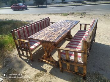 divan dəst: Yeni, Jurnal masası, 2 divan, Taxta, Azərbaycan