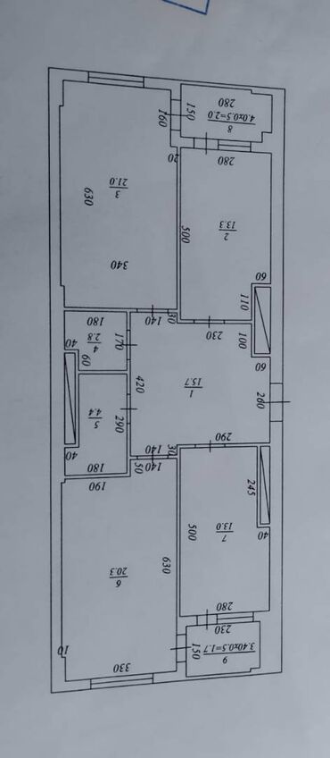 Yeni tikili: 3 otaqlı, Yeni tikili, m. Həzi Aslanov, 120 kv. m — 4