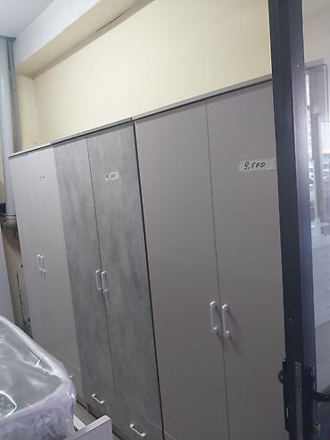 Шифоньеры, шкафы для одежды: Двухдверный шкаф для одежды из ЛДСП. - Цвет: белый/светлый (матовый) — 7