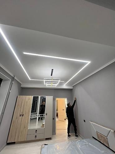 Натяжной потолок: Натяжной потолок Матовое Монтаж — 17