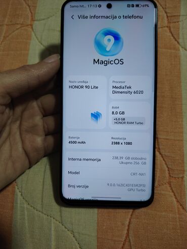 Honor: Honor 90 Lite, 256 GB, bоја - Crna, Dual SIM — 5