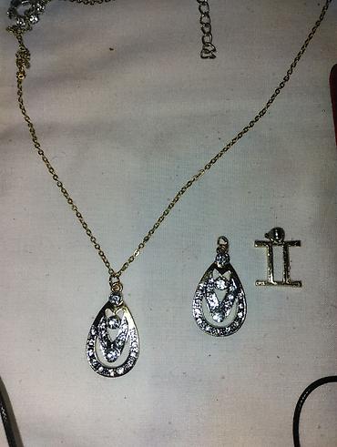 Bijuteriya dəstləri: Bijuteriya dəsti – müxtəlif aksesuarlar - Turkuaz rəngli baş bəzəyi — 6