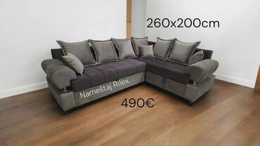 Sofe i kaučevi: Ugaone i ležajne garniture – Nameštaj Rilex - Model 1: kompaktna — 14