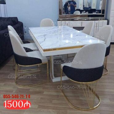 Dolablar: Qonaq otağı üçün, Yeni, 6 stul