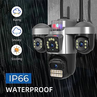 8MP Dual Lens WiFi IP Kamera – 4K görüntü dəstəyi, IP66 suya və toza at lalafo.az 8MP Dual Lens WiFi IP Kamera – 4K görüntü dəstəyi, IP66 suya və toza