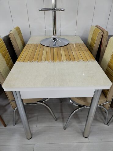 Masa və oturacaq dəstləri: Mətbəx üçün, Yeni, Açılan, Dördbucaq masa, 4 stul — 5