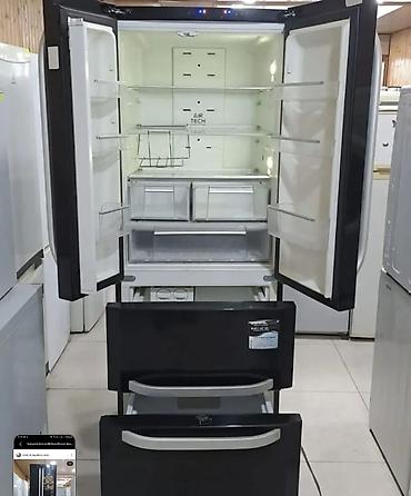 mətbəx texnikası: Hotpoint-Ariston 4 qapılı soyuducu - Rəng: qara, iki uzun ön — 1