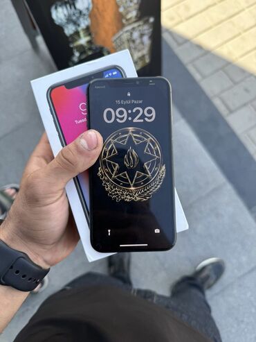 kontakt home iphone x qiymeti: IPhone X, 64 GB, Qara