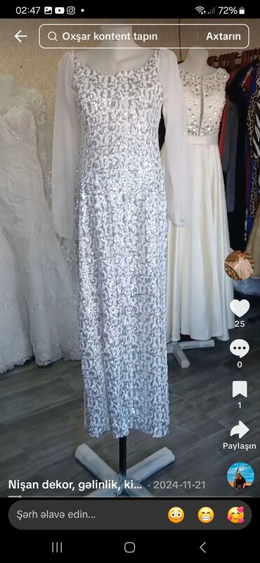 Ziyafət donları: Zərif ziyafət və mərasim geyimləri kolleksiyası - Ağ rəngli, qısa — 4