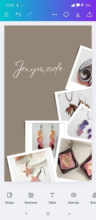 Minđuše: Pirsing, Handmade, Materijal: Epoksi smola — 5