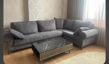 Yataq otağı dəstləri: Künc divan, İşlənmiş, Bazalı