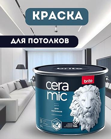 Акриловая краска: Краска BRITE PROFESSIONAL для потолков белая матовая база — 1