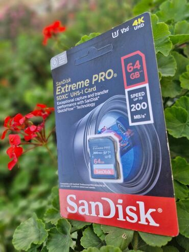 yaddaş kartı 1 tb: Sandisk Extreme Pro 64 Gb U-3 Klass 10 Yaddaş Kartı Fotoaparat və