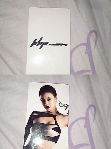 İncəsənət və kolleksiyalar: Hynn (Park Hye-won) rəsmi fotokart - Rəsm və loqolu ikiüzlü kart — 1