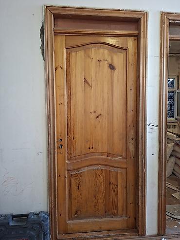 qapi taxta: Taxta otaq qapısı – təbii ağacdan - Material: massiv taxta (təbii — 2