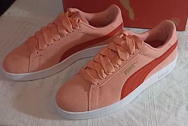 air force duboke: Puma ženske KOŽNE patike u breskva/koral boji. Akcija super cena — 3