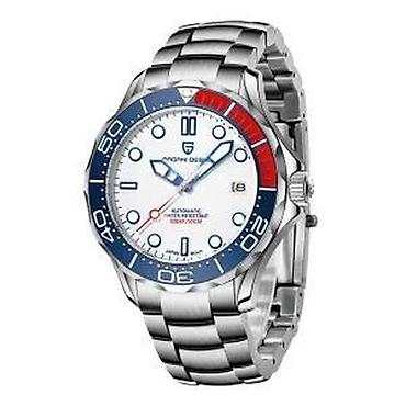 Ručni satovi: PAGANI DESIGN PD-1667 -42mm-Bela -Omega Seamaster Diver 300M Potpuno — 12