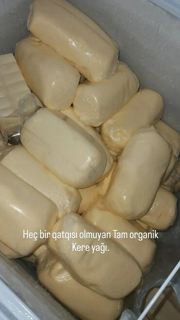 Qatıq: Tam orqanik, heç bir qatqısı olmayan kərə yağı. - Təbii süddən