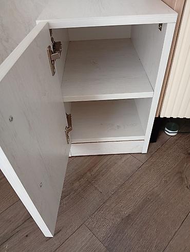 Digər dolablar: Ağ rəngli kompakt dolab - Material: laminat/LDSP, ağ-ağac teksturalı — 4