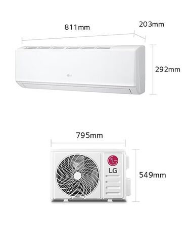 Kondisionerlər: Kondisioner LG, Yeni, 20-25 kv. m, Split sistem, Kredit var, Ödənişli quraşdırma — 10