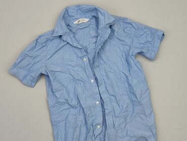 Koszule: Koszula 10 lat, stan - Dobry, wzór - Jednolity kolor, kolor - Błękitny