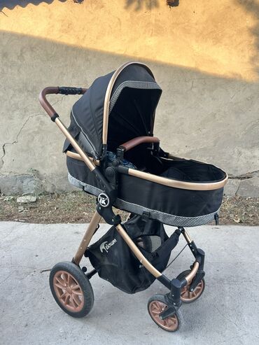 прогулочная коляска cybex бу: Коляска, цвет - Черный, Б/у