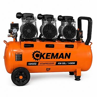 50 litrelik hava kompresörü: №: 8945 Məhsulun adı: Kompressor Səssiz Keman KM 50L / 1490W Brend — 1