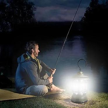 bas gitara sa zvučnikom: KAMP ZELENI FENJER NOVO VODOOTPORNA LAMPA SA LED SVETLOM | Cene nisu — 4