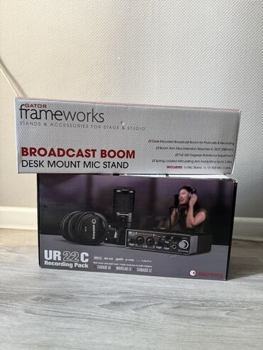 студийные мониторы behringer truth b2031a: Набор для звукозаписи Steinberg UR22C Recording Pack, включающий