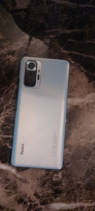 note 13 plus tablet: Xiaomi Redmi Note 10 Pro, 128 GB, rəng - Ağ, 
 Barmaq izi