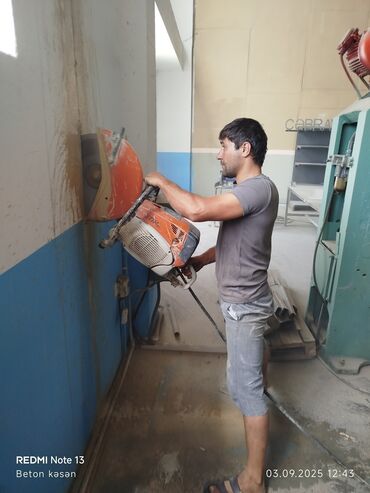 Tikinti işləri: Beton kəsmə xidməti - Divar, döşəmə və tavanlarda dəqiq kəsimlər - — 2