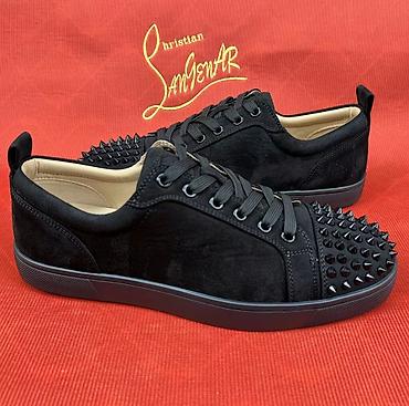 black: Мужские кроссовки, 44, Christian Louboutin, Б/у, цвет - Черный, Самовывоз — 1
