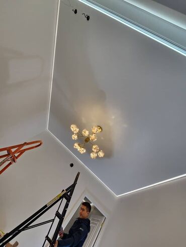 Натяжной потолок: Натяжной потолок Глянцевое, Матовое, 3D потолки Гарантия, Бесплатная консультация, Бесплатный замер — 11