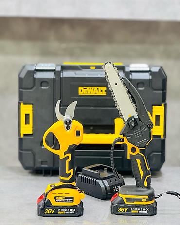 elektrik mişari: Məhsul: DEWALT bağ alətləri dəsti – akkumulyatorlu mini zəncirli mişar — 3