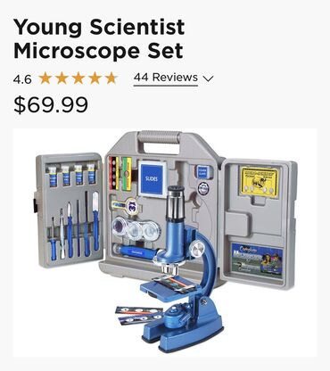Digər alət dəstləri: Young Scientist Microscope Set – Micro-Science daşıma çantasında tam — 1