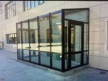 Алюминиевые окна на заказ: Алюминиевый тамбур. Стеклянный тамбур. Тамбур стеклянный. Тамбур — 24