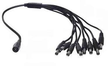 Kablovi i adapteri za kamere: DC razvodni kabl 1 na 8 (Y splitter) - Ulaz: 1x DC ženski konektor — 7