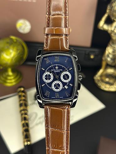 Aksesuarlar: Patek Philippe Geneve kişi qol saatı – klassik tonda zərif dizayn və — 4