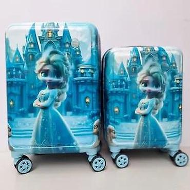 Rančevi, torbe i koferi: Dečiji kofer na točkiće – motiv ledene princeze - Tvrda školjka sa — 13