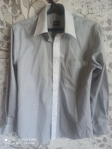мужские рубашки хлопок: Рубашка M (EU 38), цвет - Серый