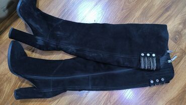 Сапоги: Сапоги, 36, Basconi, Б/у, цвет - Черный, Бесплатная доставка — 7