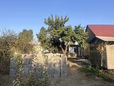 Дом с большим участком - Одноэтажный жилой дом с двускатной крышей из