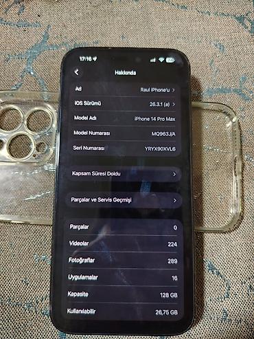 Apple iPhone: IPhone 14 Pro Max, 128 GB, Graphite, Simsiz şarj, Face ID — 5