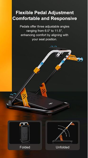 Другие аксессуары для компьютеров и ноутбуков: Pxn A11 Стойка каркас для установки игрового руля Подойдёт Logitech — 9