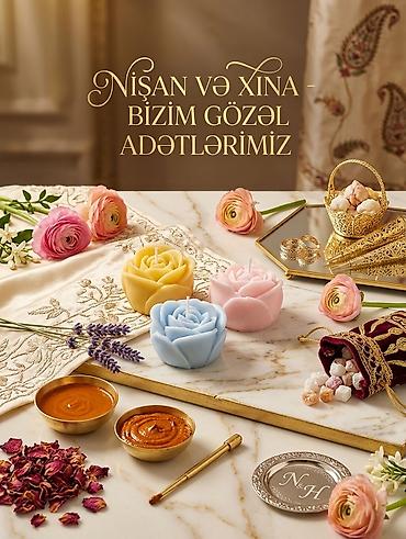 Nişan və xına mərasimləri üçün zərif dekor və aksesuar dəsti. - Gül lalafo.az -da Nişan və xına mərasimləri üçün zərif dekor və aksesuar dəsti. - Gül