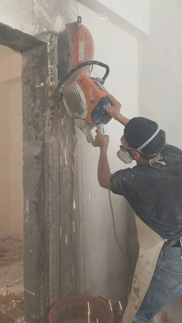Beton işləri: Beton kesimi beton kesen beton deşen betonlarin kəsilmesi deşilmesi — 9