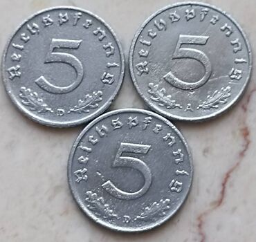 70 dollar nece manatdir: 3 Рейх пфенниги свастика. Штука-7 манат. За все-20 манат. 3 Reyx